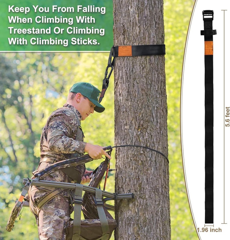 Seaperk Tree Strap Hunting, Hunting Safety Harness Tree Strap, Tree Stand Safety Strap, Make Hunting Safer and Easier - Image 4